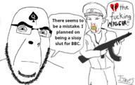 2soyjaks angry bbc blood bloodshot_eyes clenched_teeth closed_mouth clothes communism dig_the_fucking_hole firearm frown gem glasses gun hat heart kuz looking_at_you meme military_cap nazi neutral nigger queen_of_spades soyjak soyjak_party speech_bubble stubble swastika tattoo text variant:cobson variant:kuzjak yellow_teeth // 1170x738 // 440.9KB