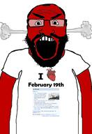 angry arm auto_generated beard clothes country february february_19 glasses open_mouth red soyjak steam subvariant:science_lover text variant:markiplier_soyjak wikipedia // 1440x2096 // 584.4KB