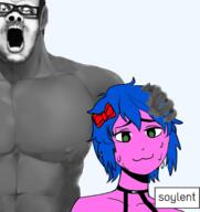 arm blacked buff bury_pink_gril ear glasses hand holding_object mustache no_eyebrows open_mouth pencil_drawing redraw s4s_(4chan) soy soyed soyjak soylent stubble variant:a24_slowburn_soyjak // 1441x1529 // 657.6KB