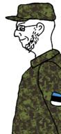 camouflage chin ear estonia glasses patch side_profile soldier stubble variant:soydierjak // 330x720 // 108.0KB