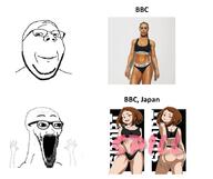 anime arm bbc blacked clothes glasses hand hands_up nsfw open_mouth smile soyjak soyjak_comic stubble text thing_japanese variant:wewjak variant:wholesome_soyjak // 865x727 // 243.7KB