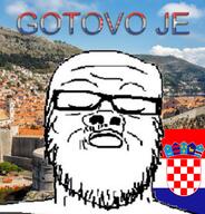 closed_mouth country croatia flag glasses hrvatska irl_background its_over soyjak stubble text variant:a24_slowburn_soyjak // 1080x1125 // 1.0MB