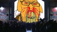 1984 angry blood bloodshot_eyes clenched_teeth clothes cracked_teeth dog ear glasses ingsoc irl janny soyjak stubble suspenders variant:feraljak vein yellow_skin yellow_teeth // 653x367 // 456.6KB