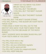 4chan angry arm beard clothes fume glasses greentext heart i_love open_mouth red science soyjak toothpaste tshirt variant:science_lover // 1125x1317 // 158.2KB