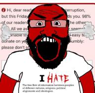 angry arm beard fume glasses i_hate open_mouth red_skin soyjak text variant:science_lover wikipedia // 800x789 // 336.2KB