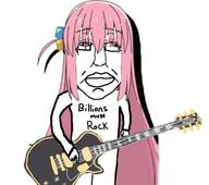 anime arm bocchi_the_rock closed_mouth clothes glasses gotou_hitori guitar hair hand holding_guitar holding_instrument instrument millions_must_die pink_hair soyjak subvariant:chudjak_front text variant:chudjak // 567x502 // 41.1KB
