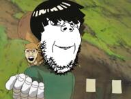 2soyjaks angry animal anime clothes glasses hair hand naruto open_mouth rock_lee smile soyjak squirrel stubble subvariant:wholesome_soyjak variant:feraljak variant:gapejak // 1429x1080 // 1.1MB