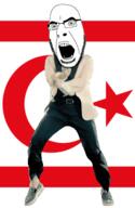 angry animated country cyprus dance flag gangnam_style glasses northern_cyprus open_mouth soyjak stubble variant:cobson // 300x460 // 504.4KB