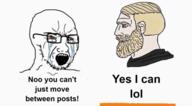 animated beard bloodshot_eyes crying nordic_chad open_mouth portal stubble text variant:soyak yellow_hair // 538x296 // 2.0MB