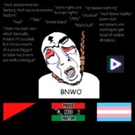 anarcho-communism bbc bloodshot_eyes bnwo bnwo_reality breadtube chudcel clitty crying faggot pan_african pan_african_flag proud_race_traitor subvariant:cobson_front suicidal suicide transgender_flag twp variant:cobson // 2000x2000 // 600.9KB