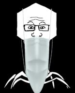 bacteriophage facemask glasses objectsoy science soyjak stretched_mouth stubble variant:markiplier_soyjak virus // 622x772 // 136.1KB