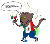 blue_pants blue_shoes brown_skin countrywar fart flag flag:mexico holding_flag holding_object mexcrement mexican_flag mexico meximutt open_mouth satoko_houjou(namefag) shitskin smell subvariant:impish_amerimutt variant:impish_soyak_ears worthless yellow_teeth // 741x649 // 190.1KB
