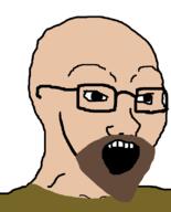 beard brown_hair clothes glasses hair open_mouth runescape soyjak variant:soyak video_game white_skin // 644x800 // 10.8KB