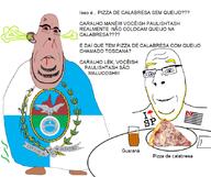 angry aryan aryan_chad blond blood bloodshot_eyes blue_eyes brazil brown_skin flag food glasses portuguese_text stubble subvariant:hornyson subvariant:nucob text variant:cobson // 841x707 // 253.0KB