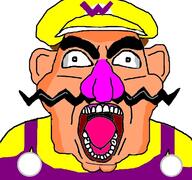 clothes ear hair hat mustache nintendo open_mouth soyjak variant:bernd video_game wario white_skin // 1200x1125 // 232.6KB