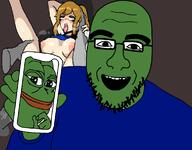 apu ashbie aspie frog glasses looking_at_you nsfw open_mouth pepe showing_something soyjak variant:unknown // 1147x894 // 231.6KB
