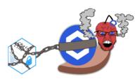 angry antenna biz_(4chan) bloodshot_eyes blue_eyes chain chainlink cryptocurrency fume glasses mustache open_mouth red_skin snail soyjak stubble variant:feraljak vein // 2040x1197 // 912.1KB