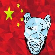 china dog fangs gem open_mouth soyjak stubble variant:unknown // 1440x1440 // 1.3MB