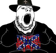acne catholic christianity clothes confederate country cross cross_eyed fat glasses hairy hat hillbilly lynyrd_skynyrd music open_mouth redneck rock soyjak star stubble united_states variant:gapejak // 1390x1314 // 503.4KB