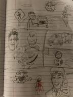 5soyjaks are_you_soying_what_im_soying blood car closed_mouth clothes comic cyrillic_text drawing ear glasses gore hair hat irl kgb kuz looking_at_each_other markiplier military_cap open_mouth pointing pointing_at_viewer rage_comic redraw smile soyjak stubble subvariant:wholesome_soyjak sun text thumbs_up traditional_media tree uniform variant:gapejak variant:kuzjak variant:markiplier_soyjak violence walking // 4032x3024 // 4.5MB