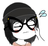 alternate arm cheeks closed_eyes closed_mouth clothes concerned female glasses gyate_gyate hair hat necklace nervous niggerbrimstone redraw soyjak sweating variant:soytan // 1665x1572 // 314.7KB