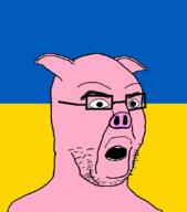 animal animated bloodshot_eyes country crying ear flag glasses hanging open_mouth pig pink_skin rope russo_ukrainian_war soyjak stubble suicide talking text tongue ukraine variant:imhotep // 759x861 // 66.8KB