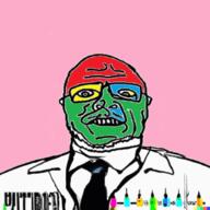 ai_generated animated clothes colorful doctor glasses lab_coat necktie open_mouth soyjak syringe text variant:sidjak // 1024x1024 // 2.6MB