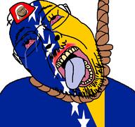 angry bloodshot_eyes bosnia brown_skin crying fez flag hanging meta:tagme mustache rope stubble variant:bernd variant:chudjak // 768x719 // 80.4KB