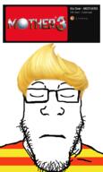 closed_mouth clothes earthbound frown glasses hair its_over lucas_(mother_3) soyjak stubble text variant:markiplier_soyjak video_game yellow_hair youtube // 600x1000 // 212.8KB