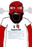 25 917 1853 1916 1949 1962 1995 2012 2013 angry arm august august_5 auto_generated beard clothes country glasses open_mouth red soyjak steam subvariant:science_lover text variant:markiplier_soyjak wikipedia // 1440x2096 // 621.3KB