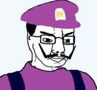 chud closed_mouth clothes crying glasses hair hat mario mustache nintendo overalls variant:chudjak video_game waluigi // 593x549 // 120.0KB