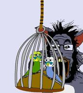 animal beard bird blue_skin cage ear fish frog glasses green_skin grey_skin hair monster oh_my_god_she_is_so_attractive open_mouth pepe rope soyjak tagme yellow_teeth // 1522x1706 // 511.2KB