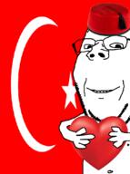 arm clothes country fez flag glasses hand hat heart holding_object smile soyjak stubble turkey variant:wholesome_soyjak // 811x1090 // 210.8KB