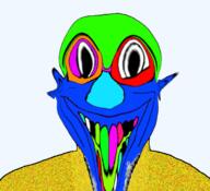 animated colorful deformed ear grin jerma985 open_mouth soyjak stubble variant:susjak // 680x620 // 334.3KB