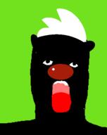 animal big_nose cartoon open_mouth red_nose skunk skunk_fu soyjak variant:a24_slowburn_soyjak // 454x575 // 19.7KB