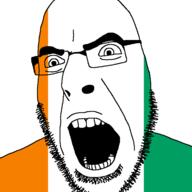 angry country flag glasses ivory_coast open_mouth soyjak stubble variant:cobson // 721x720 // 11.3KB