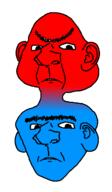 2soyjaks angry blue ear fused neutral one_eyebrow red soyjak variant:ishish_soyak_ears // 750x1291 // 66.9KB