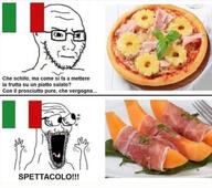country cuisine excited flag food fruit glasses italian_text italy meat pinneapple pizza place_japan stubble subvariant:wewjak surprised text variant:soyak waow // 719x638 // 59.2KB