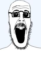 glasses oh_my_god_she_is_so_attractive open_mouth soyjak stubbleb template variant:beastjak // 878x1200 // 27.3KB