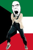 angry animated country dance flag gangnam_style glasses kuwait open_mouth soyjak stubble variant:cobson // 300x460 // 504.1KB