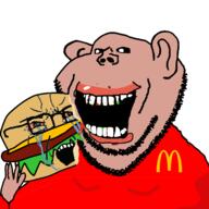 black_sclera crumbs crying eating hamburger subvariant:impish_amerimutt variant:impish_soyak_ears variant:soyak // 1280x1280 // 282.7KB