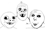 3soyjaks baby deformed mustache smile soyjak variant:david variant:jacobson variant:nathaniel // 800x561 // 72.9KB