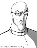 art christianity closed_mouth glasses priest punisher_face redraw soyjak stubble text variant:unknown // 1006x1287 // 244.6KB