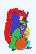 autism binky colorful glasses lollipop squirrel subvariant:feralsquirrel variant:feraljak // 1080x1626 // 516.8KB