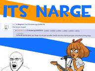 angry arm clothes ear flag froot glasses guitar holding_guitar holding_instrument instrument mymy narge netherlands ongezellig open_mouth orange_hair orange_skin playing_instrument soyjak soyjak_party stubble subvariant:narge text variant:cobson wordswordswords // 892x670 // 218.9KB