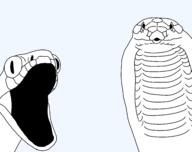open_mouth snake soy_parody variant:two_pointing_soyjaks // 4096x3239 // 798.8KB
