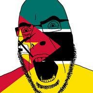 angry country flag glasses mozambique open_mouth soyjak stubble variant:cobson // 721x720 // 34.8KB