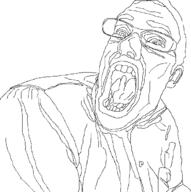 avgn clothes ear glasses hair james_rolfe open_mouth soyjak variant:unknown // 609x611 // 26.6KB