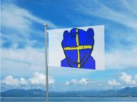 animated country cross ear flag makesweet sky smile soyjak stubble sweden variant:impish_soyak_ears waving // 400x300 // 559.0KB