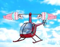 animated arm bloodshot_eyes clothes crying flag full_body gigachad glasses hair hand hanging helicopter irl_background leg mustache open_mouth purple_hair rope sky soyjak spinning stubble tongue tranny variant:bernd // 1540x1222 // 820.1KB